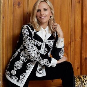 TORY Burch Sylvia Top Embroidered Buttons Formal Jacket